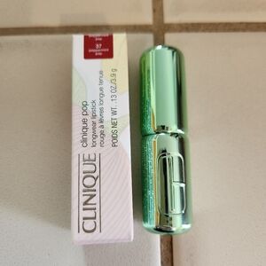 Clinique Pop Longwear Lipstick Satin Satin Lipstick Shade Peppermint Pop 